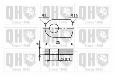 QUINTON HAZELL qts128083 -  Газовая пружина, крышка багажник
